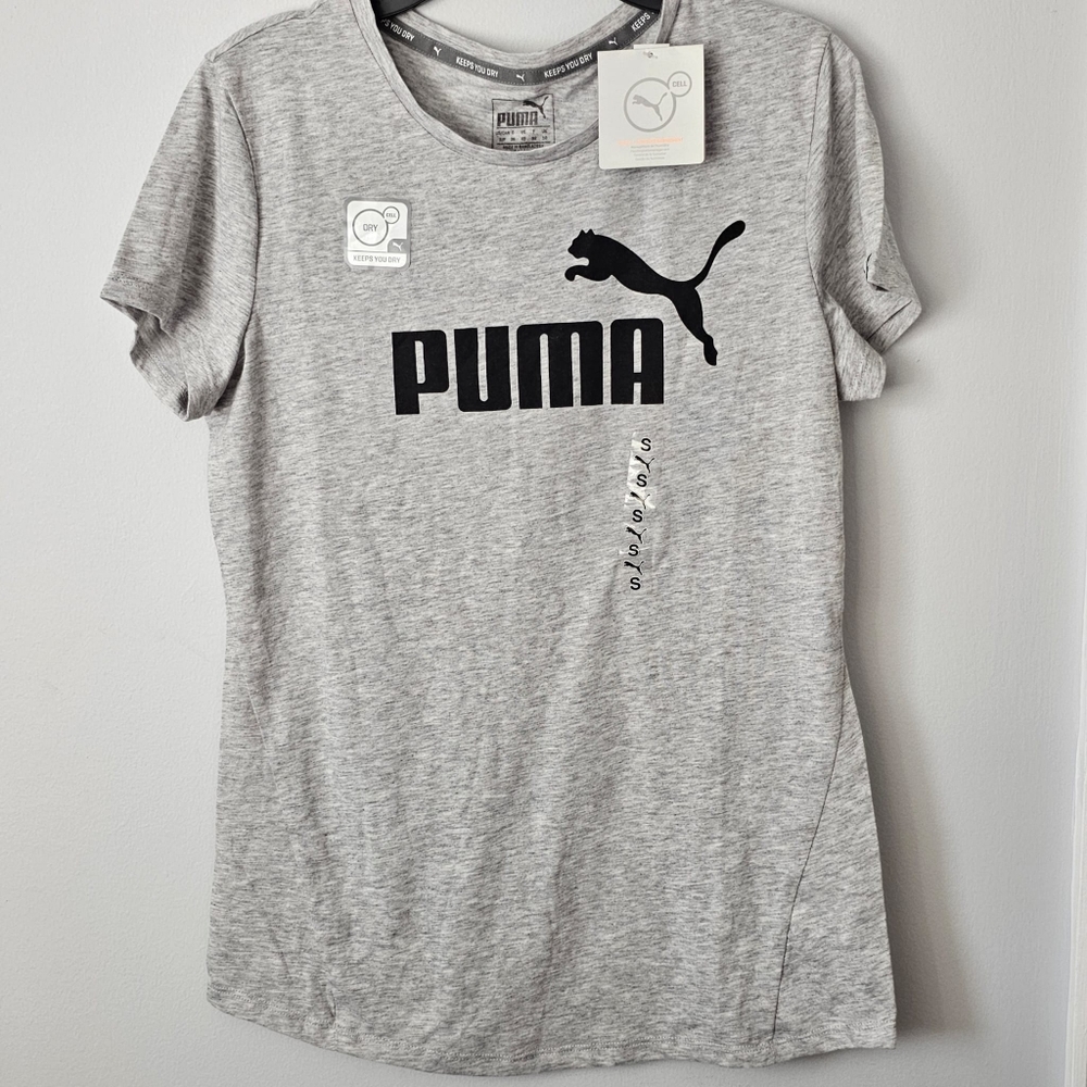 PUMA Grey Short Sleeve Tee